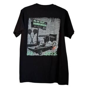 In-N-Out Burger Black Texas Graphic Logo Short Sleeve T-Shirt Small
